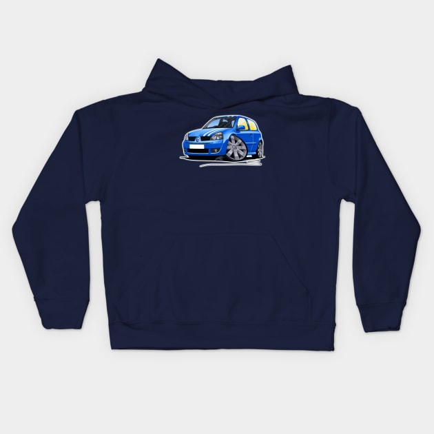 RenaultSport Clio 182 Blue (Stripes) Kids Hoodie by y30man5